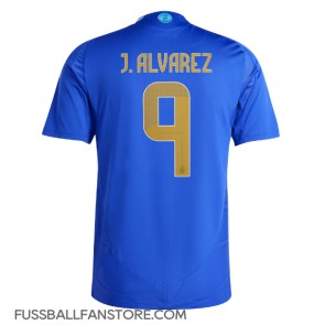 Argentinien Julian Alvarez #9 Replik Auswärtstrikot Copa America 2024 Kurzarm